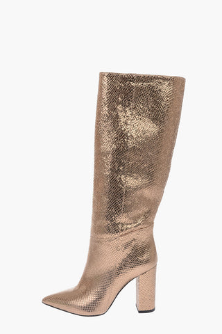 10cm leather VEGA Chunky Heel Boots