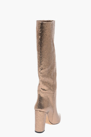 10cm leather VEGA Chunky Heel Boots