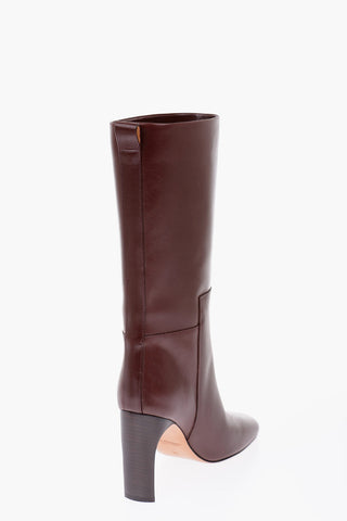 Stivali in pelle 9 cm