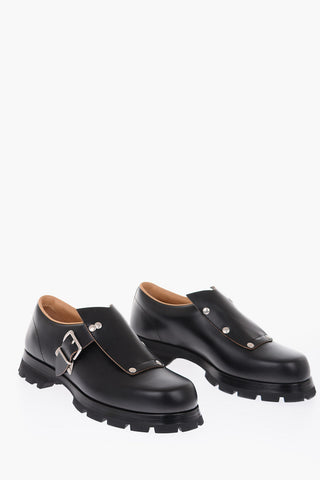 leather Monk shoes