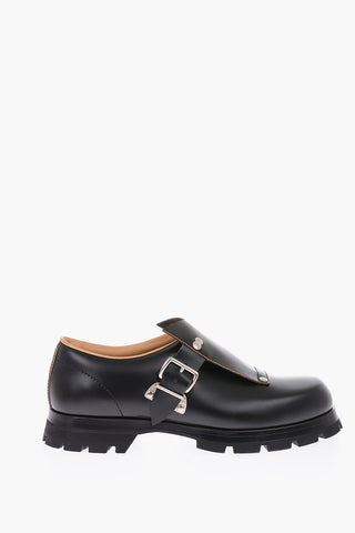 leather Monk shoes