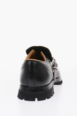 leather Monk shoes