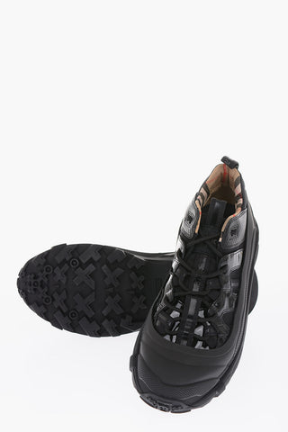 leather and fabric ARTHUR sneakers