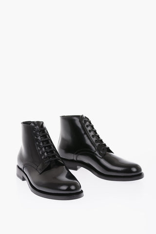 leather Derby boots
