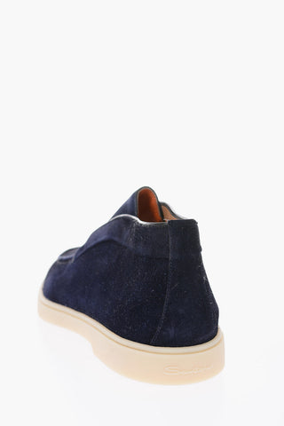 suede leather without strings shoes