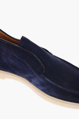 suede leather without strings shoes