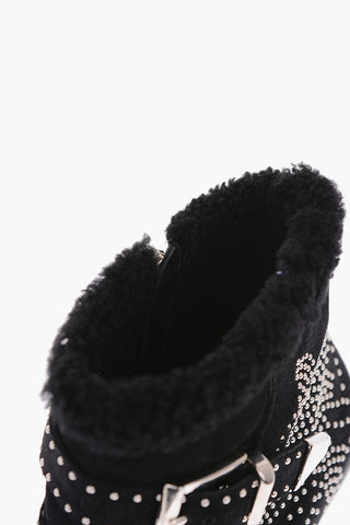 6cm suede leather studded SUSANNA Ankle boots
