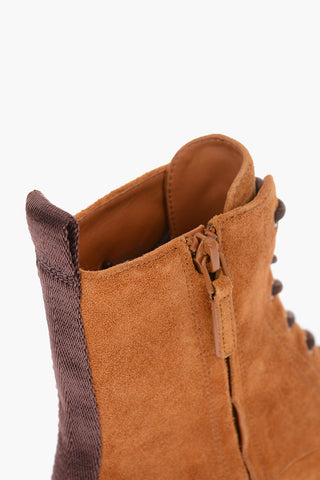 5cm suede leather MILLER Combat boots