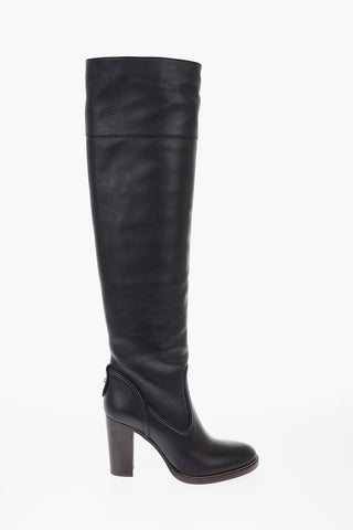 9cm leather Over-the-knee boots