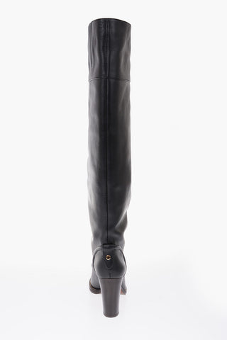 9cm leather Over-the-knee boots