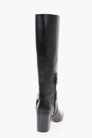 Stivali in pelle 7cm
