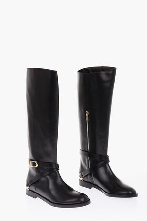 leather Biker boots