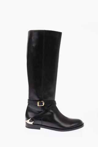 leather Biker boots