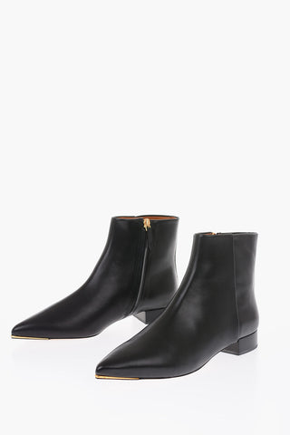 leather Point Toe LILA Booties