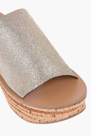 leather CAMILLE Wedge sandals