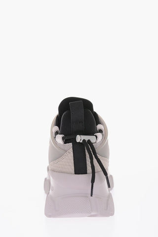 leather and fabric LOVE TREK sneakers