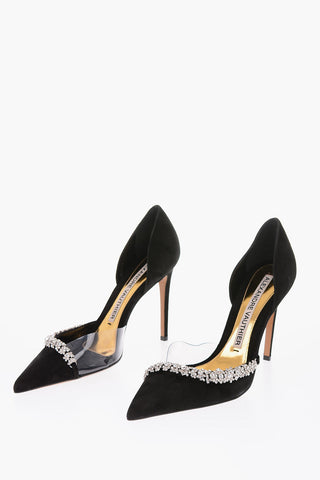 Décolleté D’Orsay ANE in pelle scamosciata con strass 11cm
