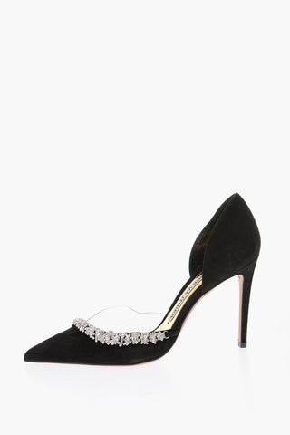 Décolleté D’Orsay ANE in pelle scamosciata con strass 11cm