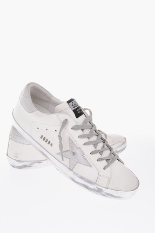 Leather SUPERSTAR sneakers with star