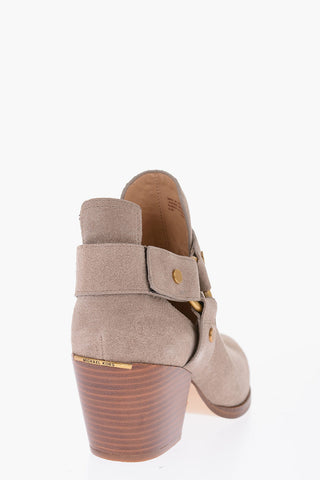 MICHAEL 7cm suede leather KATERINA Point Toe Booties