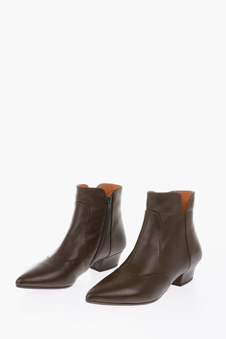 leather ROCEL Booties