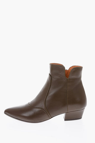 leather ROCEL Booties