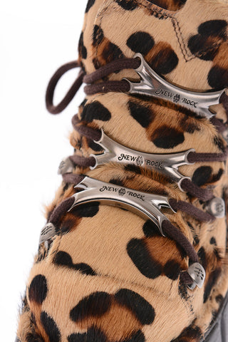6cm pony cheetah-print Platform sneakers