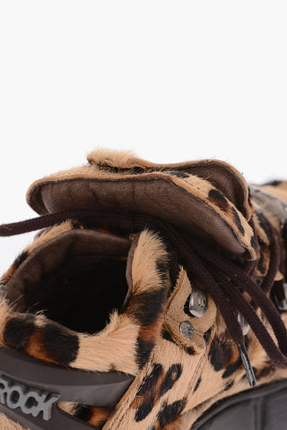 6cm pony cheetah-print Platform sneakers