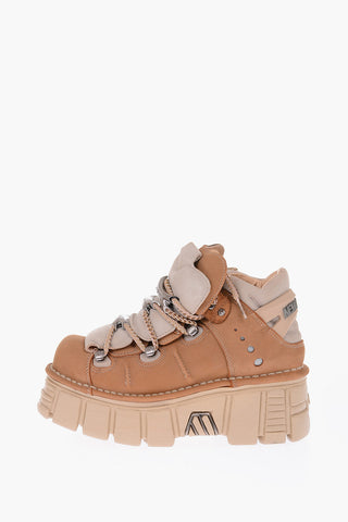 6cm leather Platform sneakers