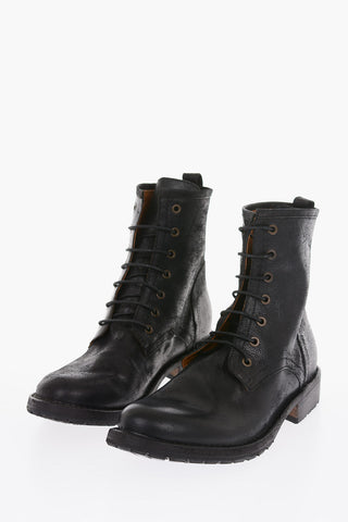 leather B-ELME Combat boots