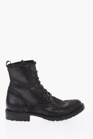 leather B-ELME Combat boots