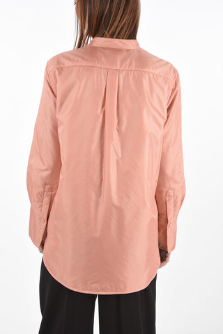 Padded Shirt with Breast-pocket and Snap Buttons 