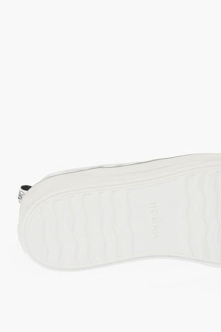 7cm Laminate Leather Sneakers with Platform