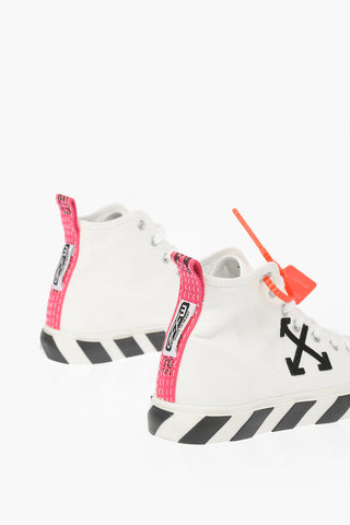 Sneakers Allacciate MID TOP in Tessuto 