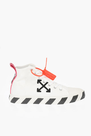 Sneakers Allacciate MID TOP in Tessuto 