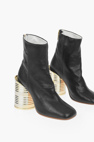 MM6 11cm Leather Ankle Boots