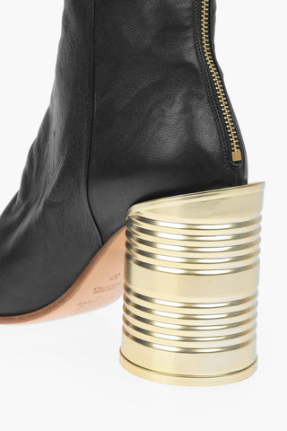 MM6 11cm Leather Ankle Boots