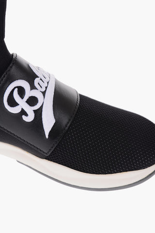 leather and fabric CAMERON sock sneakers