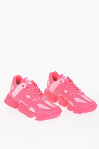 JUNYA WATANABE sneakers in ecopelle e tessuto