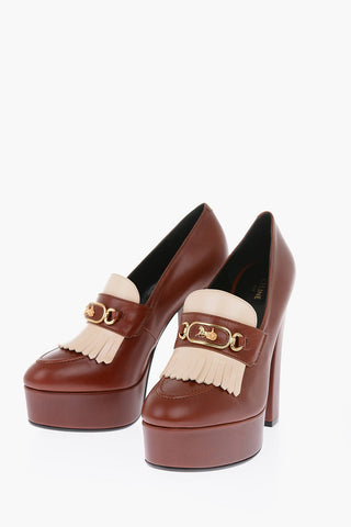 MELODY Leather SULKY Kiltie Loafers 13cm