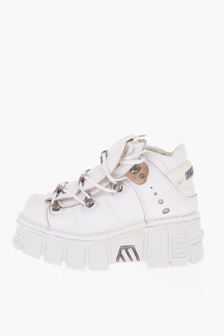 6cm leather Platform sneakers