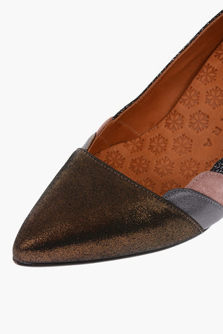 6.5cm leather VODEN Ankle-strap pumps