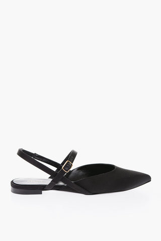 satin Slingback Ballet flats