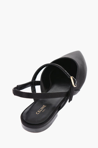 satin Slingback Ballet flats
