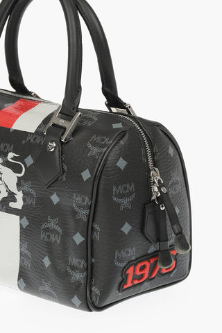 Leather Printed Bucket Bag