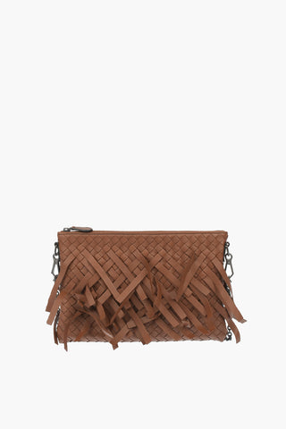Pochette in Pelle Intrecciata