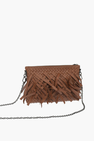 Pochette in Pelle Intrecciata