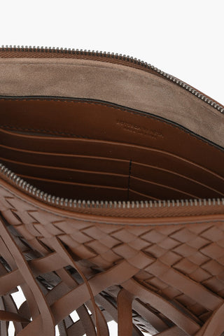 Pochette in Pelle Intrecciata