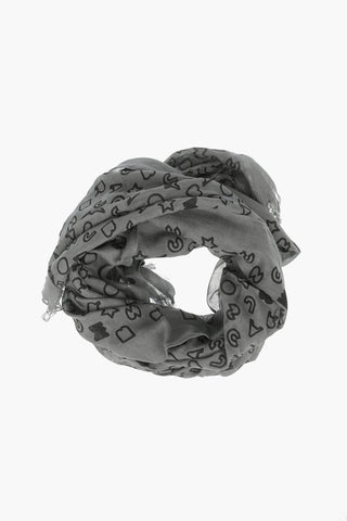 Cashmere Blend Printed Foulard