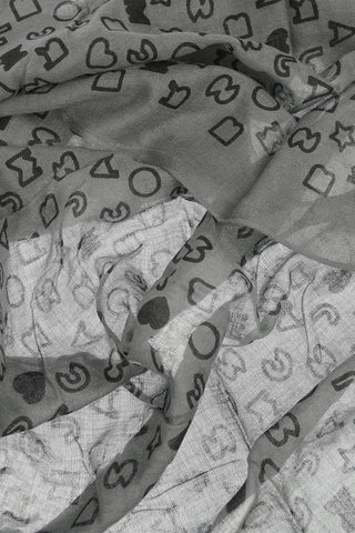 Cashmere Blend Printed Foulard